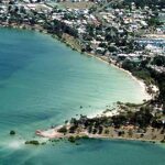Tin can bay accommodation aerial photo